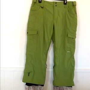 Roxy Snow Snowboard Ski or Snow Pants Green Sz XL
